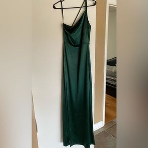 Satin green prom dress from Windsor. Size: Small